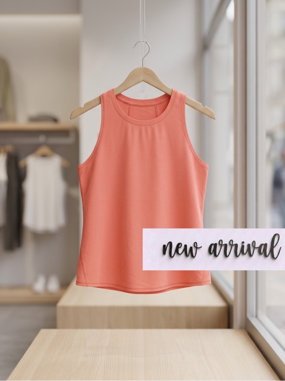 Coral Moisture Wicking Tank